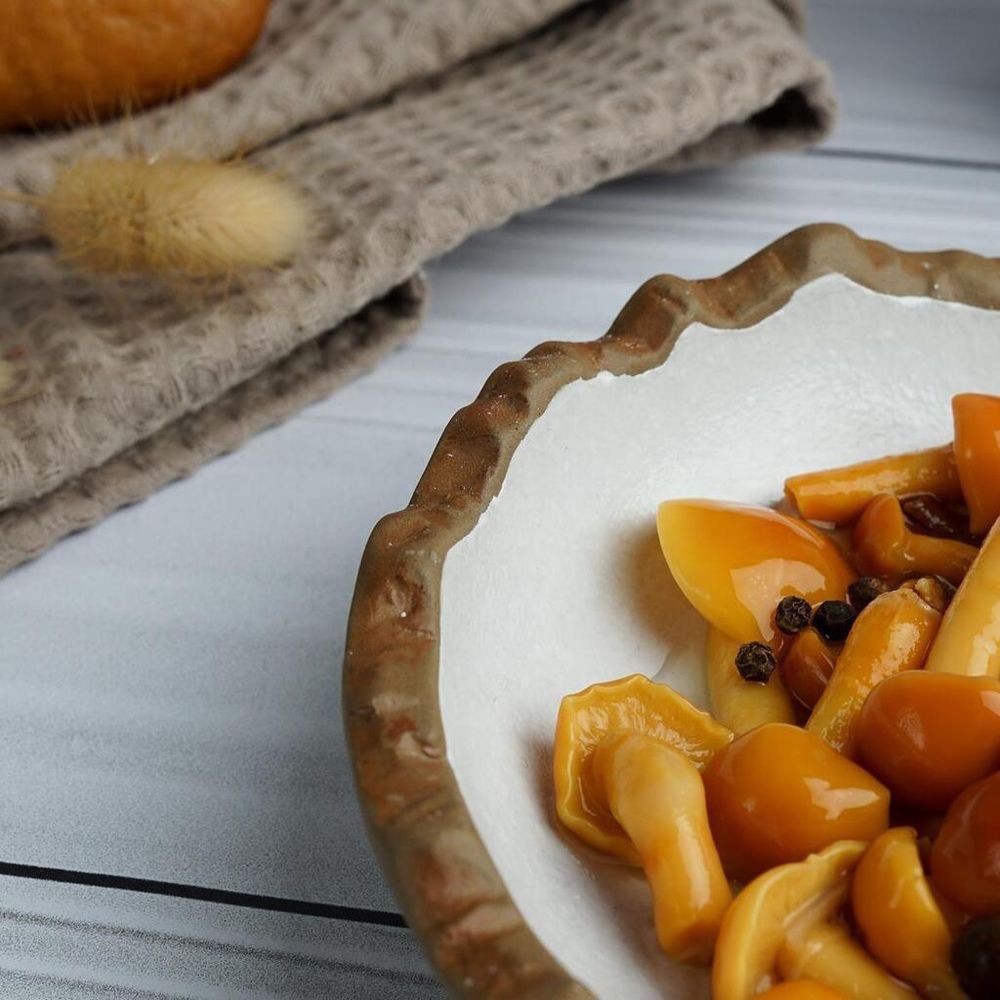 Салатник 175 мл d 15,5 cм h4,3 cм Crush White Matt New Brown Taiga P.L. [6]