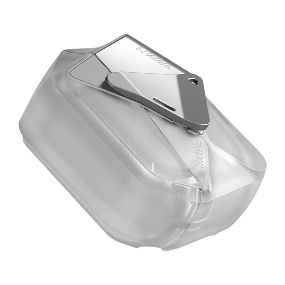 Термополиуретановый чехол с ремешком и защёлкой Aulumu A29 Geometric Case для AirPods 4 Гибридный термополиуретановый чехол в стиле киберпанк с ярко выраженной геометрией и ремешком с текстильной застёжкой. В комплекте предусмотрено двустороннее клейкое п