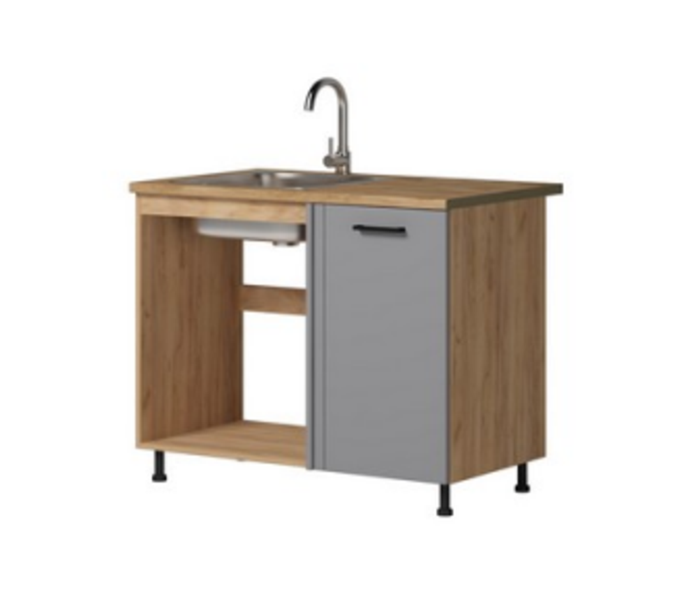 Alisa Grey - Стол-мойка угл.1000 (со столешницей)