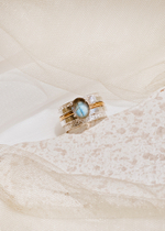 Кольцо «Мозаик Антик» с лабрадоритом в фасетной огранке