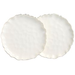 НАБОР ТАРЕЛОК ОБЕДЕННЫХ LEFARD "CHARM" 2 ШТ., 26,5*3 СМ (С ЗОЛОТОЙ ЛИНИЕЙ)