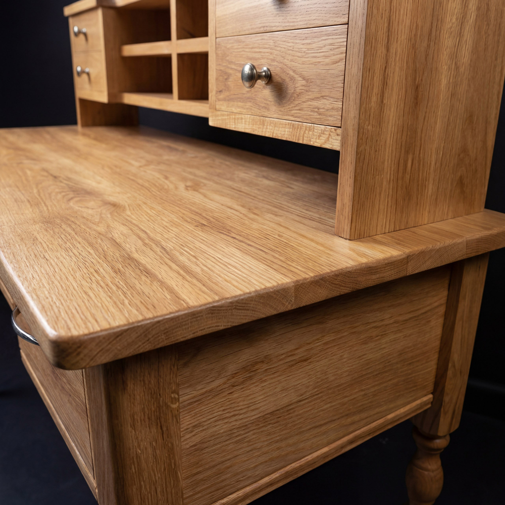 Дубовый антик стол-секретер