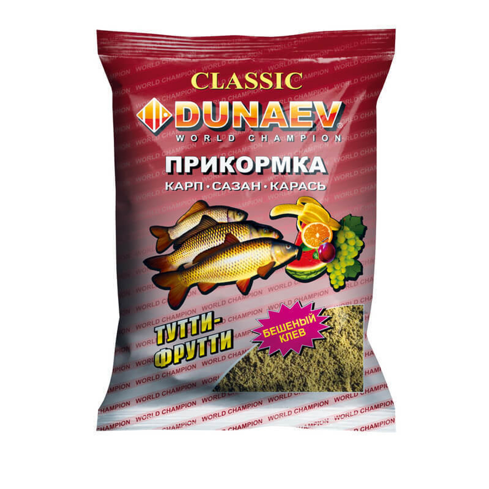 Прикормка "DUNAEV КЛАССИКА" 0.9кг Карп Тутти-Фрутти