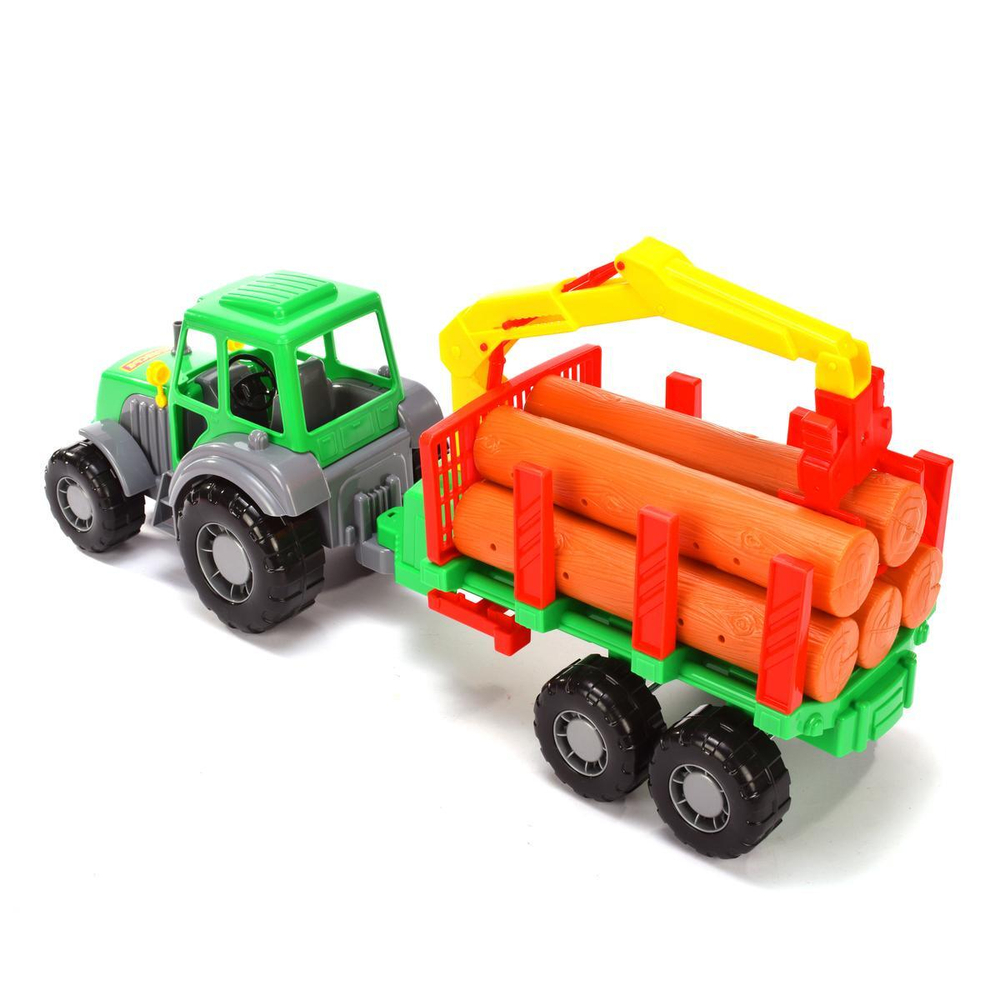 Трактор "Алтай" с полуприцепом-лесовозом (Полесье)