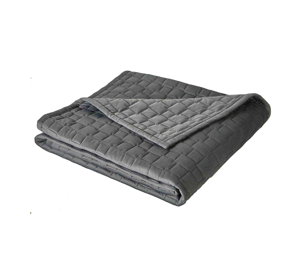 Покрывало SPIRIT ARDOISE 180х260 бархат Blanc des Vosges 180x260 Серый