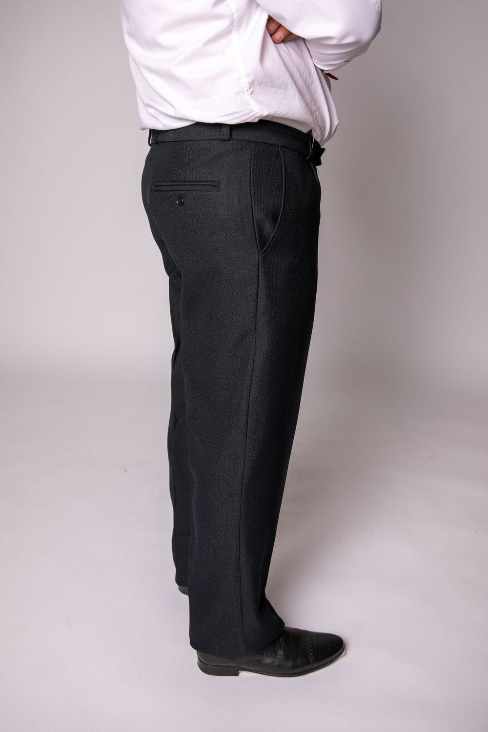 Брюки костюмные мужские серые тёмно-серые зимние теплые утепленные полосатые в полоску демисезонные осенние весенние классические классика теплые шерстяные полушерсть костюмные офисные строгие деловые прямые 62 42 44 размер 8XL 7XL