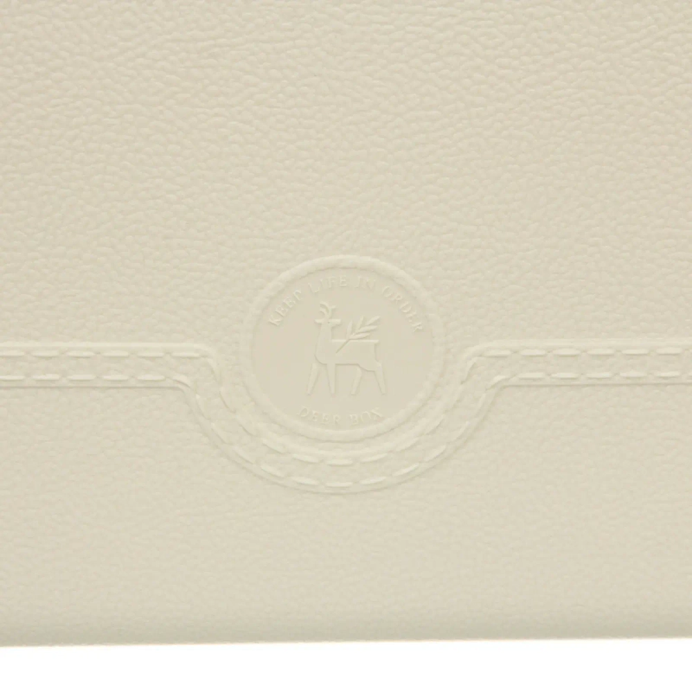 Корзина для хранения с крышкой «ОКСФОРД», цвет молочный, 27.6*20.5*15.2см