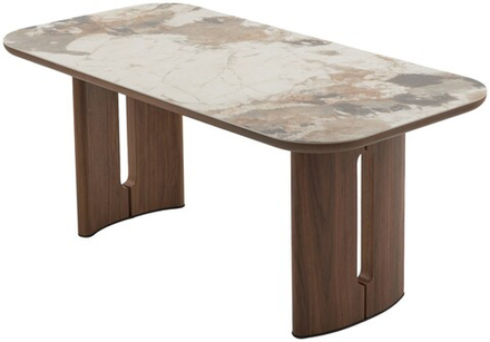 Стол М-City DISAUR Барк (Bark) 180 Ca035, керамика, Орех (Walnut)