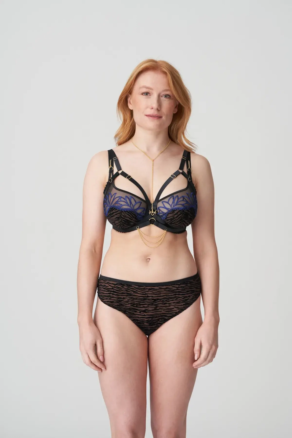 PRIMADONNA Шлейка с контрастными деталями, черный