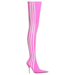 Adidas x Balenciaga Knife Knee High Boots 11cm Women"s Pink White