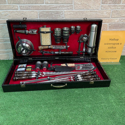 Набор шампуров в кейсе №10