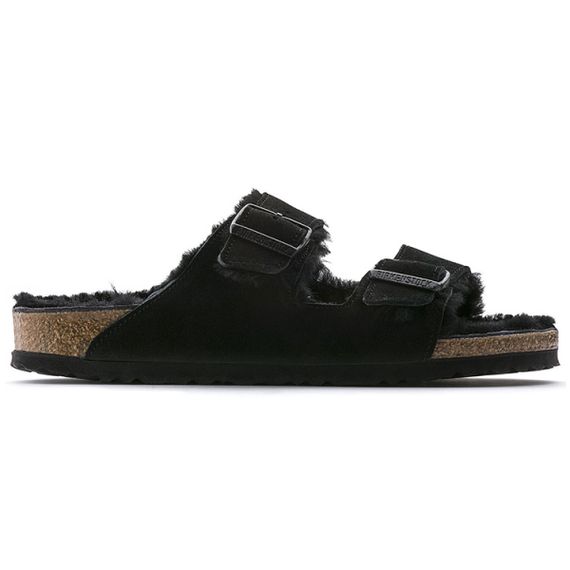 Birkenstock Arizona Shearling Слипоны Черный Унисекс