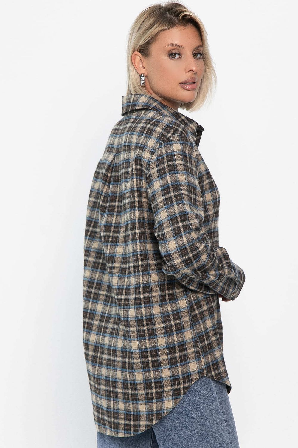 Рубашка Денни (бежево-коричневая) Б14136-7М LT Collection