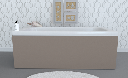 Экран под ванну откидной TR-7-107 гламур матовый