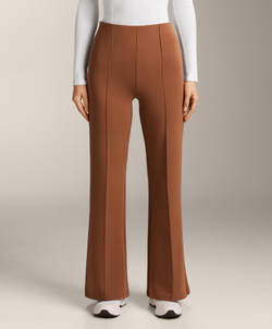 OYSHO Расклешенные брюки из хлопка, горчичный