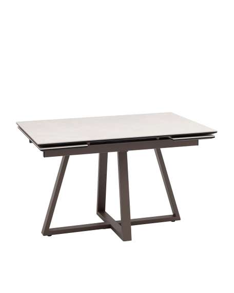 Стол Керас 120-180/80/75, столешница керамика Carmen light grey