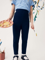 Брюки школьные без застежки для девочки Next Q90-021, Темно-синий