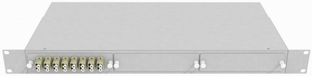 Кросс оптический стоечный  TopLAN КРС-Top-1U-16LC/U-OM2-GY