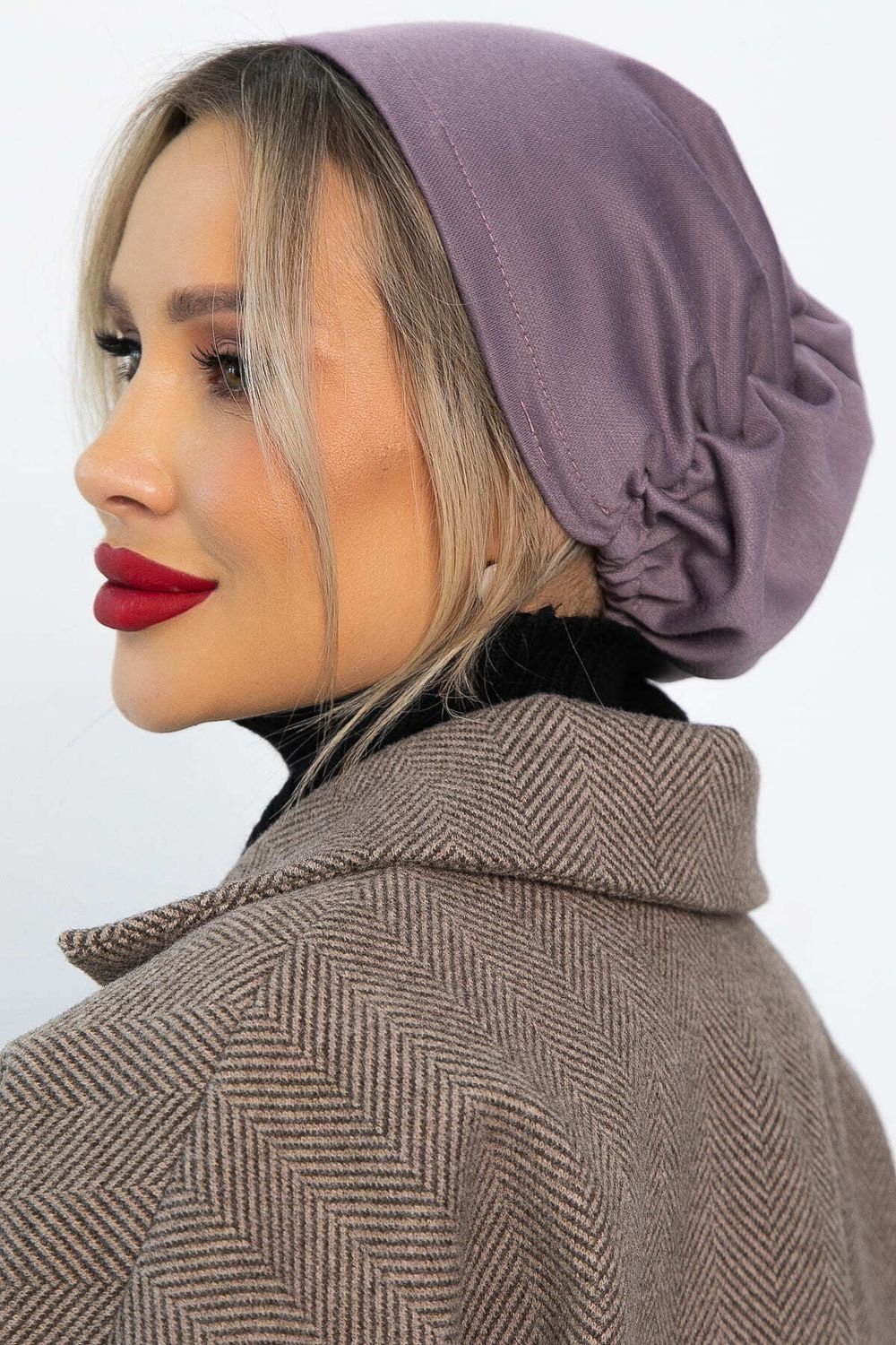 Чалма с резинкой (лиловая) ЧР1-23М LT Collection