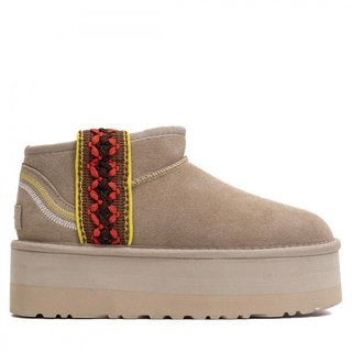 Ugg Classic Ultra Mini Braid Platform Sand