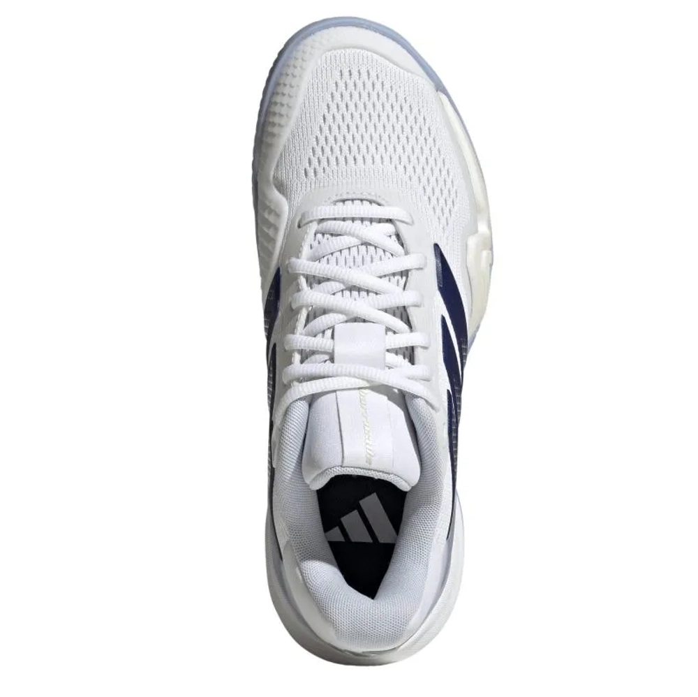 Женские Кроссовки теннисные Adidas Barricade 14 W CL - cloud white/cyber metallic/dark blue
