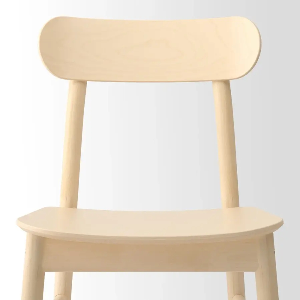 Стул деревянный - IKEA RОNNINGE/RONNINGE, 79х46х49 см,  дерево светло-бежевый, РЁННИНГЕ ИКЕА