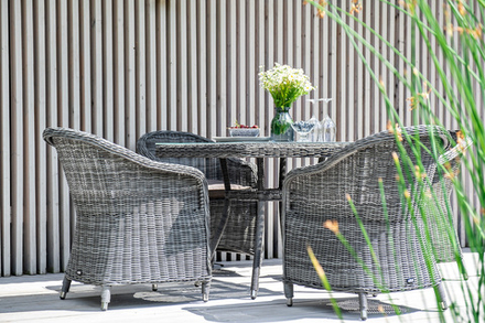 "Фредо" обеденная группа плетеная, цвет графит