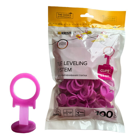 Зажим 3Д+СВП SLIM 0,8мм (100шт)