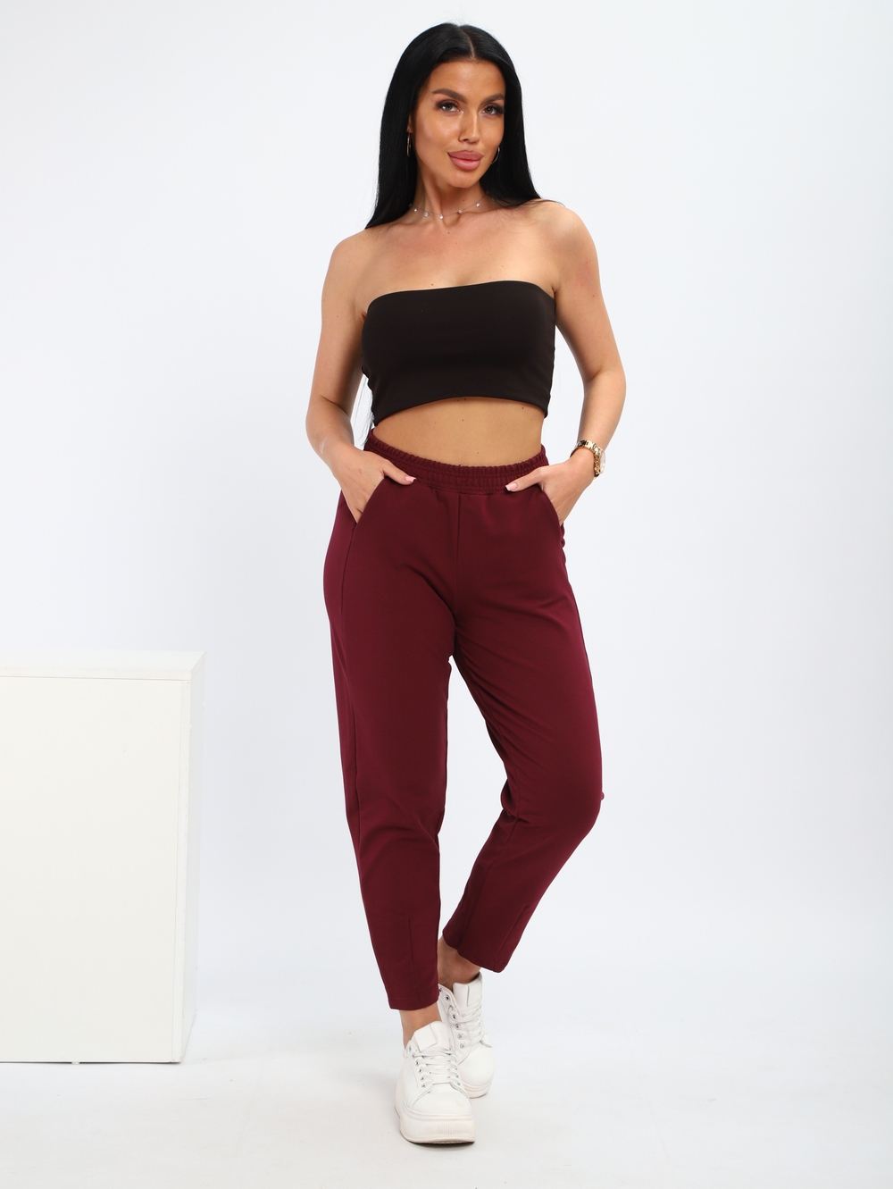 Брюки "Клэр" бордо