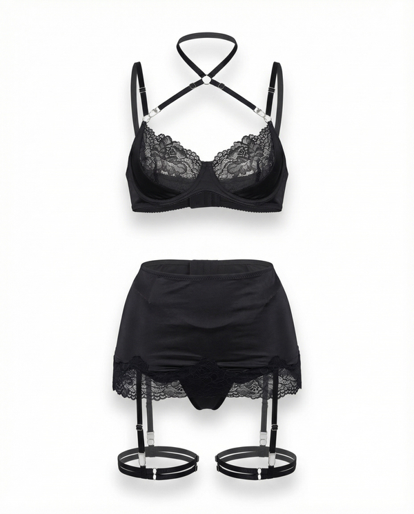 Комплект белья Селин black