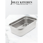 Контейнер пищевой Jolly Kitchen с крышкой, нержавеющая сталь, 40x28,5x12,5 (10 литров)