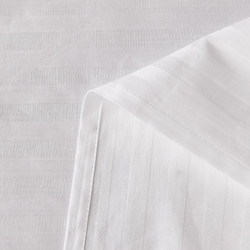 Простыня Страйп Сатин Однотонный Отель белый 100% хлопок 1x1 R1CTH036150235