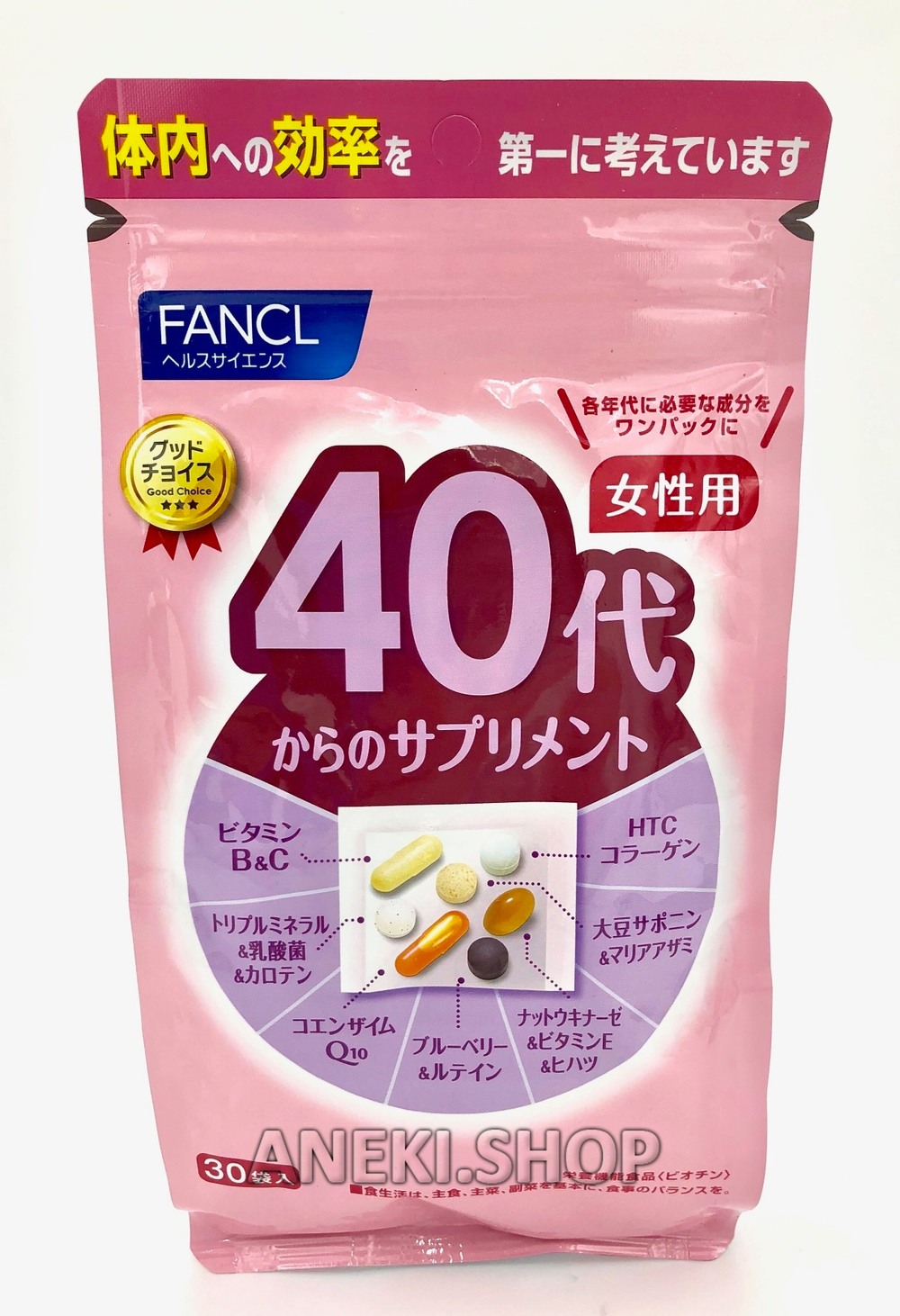 Комплекс витаминов и минералов для женщин после 40 до 50 лет (на 30 дней) FANCL Fancl Good Choice Woman 40