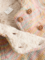 Вязаный кардиган с капюшоном для малышей Next K82-431, Бежевый