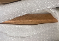 Стол RI010 Brass metal base & Light Grey Ash