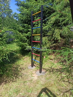 Монтаж уличной шведской стенки Sv Sport (2 вертикальных столба)