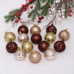 Набор шаров «Сказочная симфония» 6 см (24 предмета), шампань/шоколад/золото