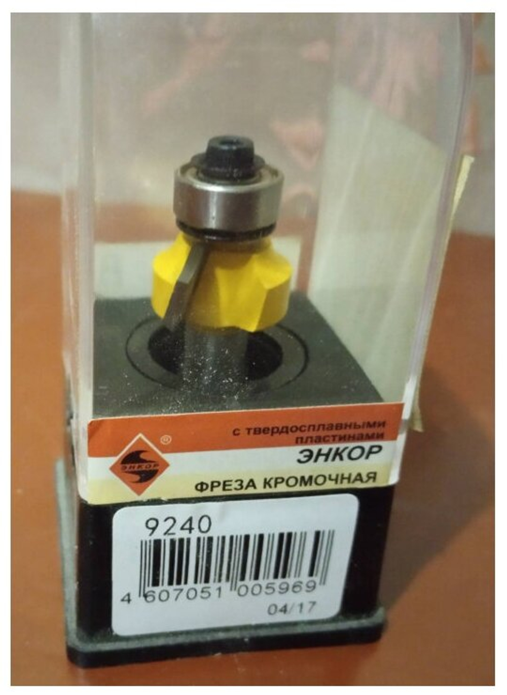 Фреза ЭНКОР кромочная калевочная 19*10мм R3.2мм хв.8мм (9240)