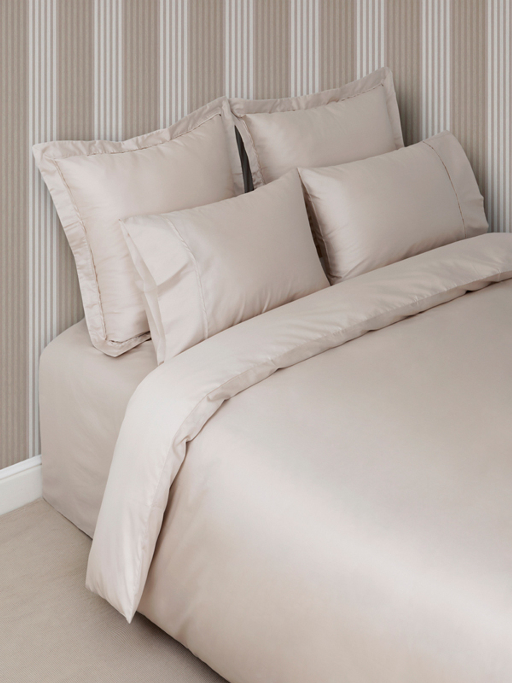 Постельное белье 2 спальное евро Luxberry Basic песочное Португалия