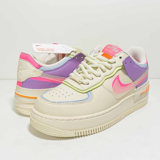 Кроссовки Nike Air Force 1 Shadow Double Swoosh Sail Pink Purple