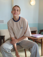 Футболка оверсайз женская бежевый Jadore la plage