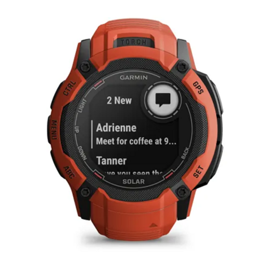 Смарт-часы Garmin Instinct 2X Solar, Flame Red 010-02805-01