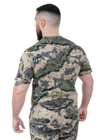 Футболка для рыбалки Nisus Montero хлопковая, серый спектр, 52-54/176-182