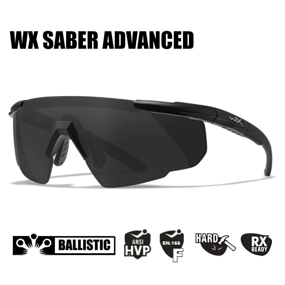 Очки тактические-защитные WILEY-X SABER ADVANCED (FRAME MATTE BLACK, LENS GREY)