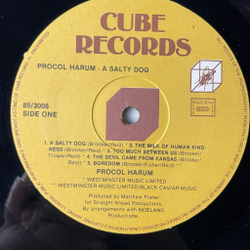 Винтажная виниловая пластинка LP Procol Harum A Salty Dog (Бельгия 1973)