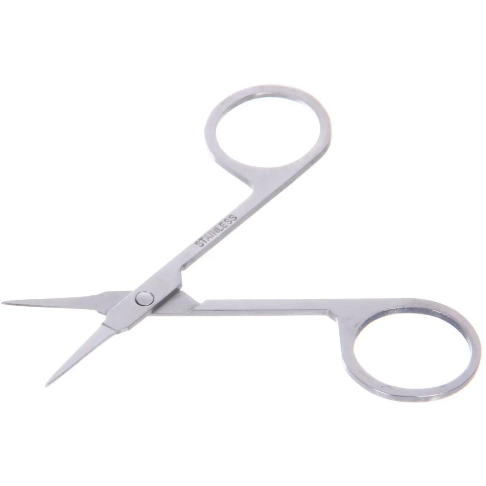 Ножницы маникюрные в чехле «Классические»,тонкие, круглые кольца, 9см