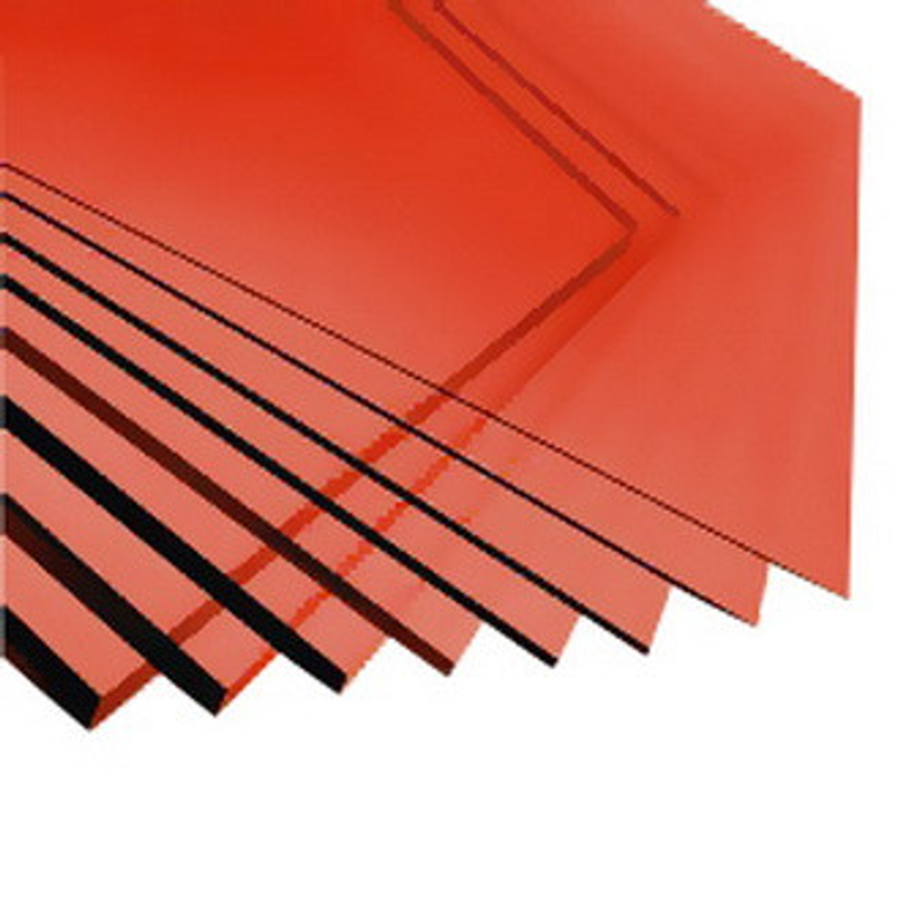 Поликарбонат монолитный Borrex красный 3050х2050х5 мм