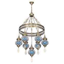 Citilux Каир CL419166 Люстра подвесная Мозаика Синяя