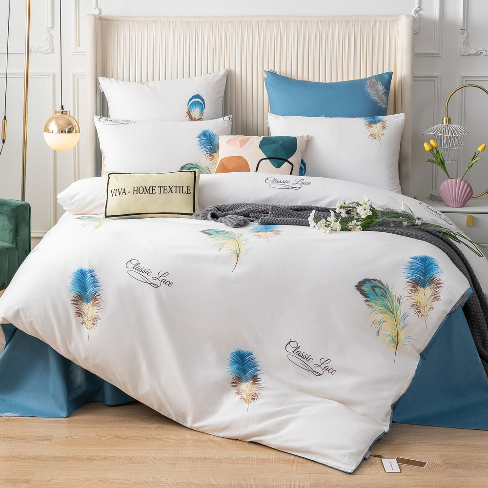 Комплект постельного белья Люкс Сатин 100% хлопок на резинке AR291