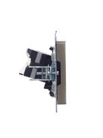 BRITE Розетка компьютерная RJ45 кат.5E РК10-БрШ шампань IEK